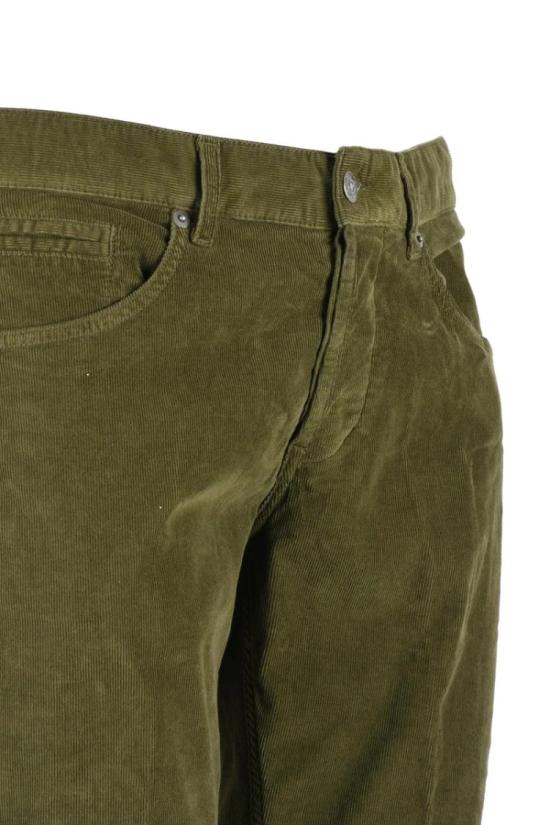  돈답 데님 조지 벨벳 바지 - 녹색 - DONDUP