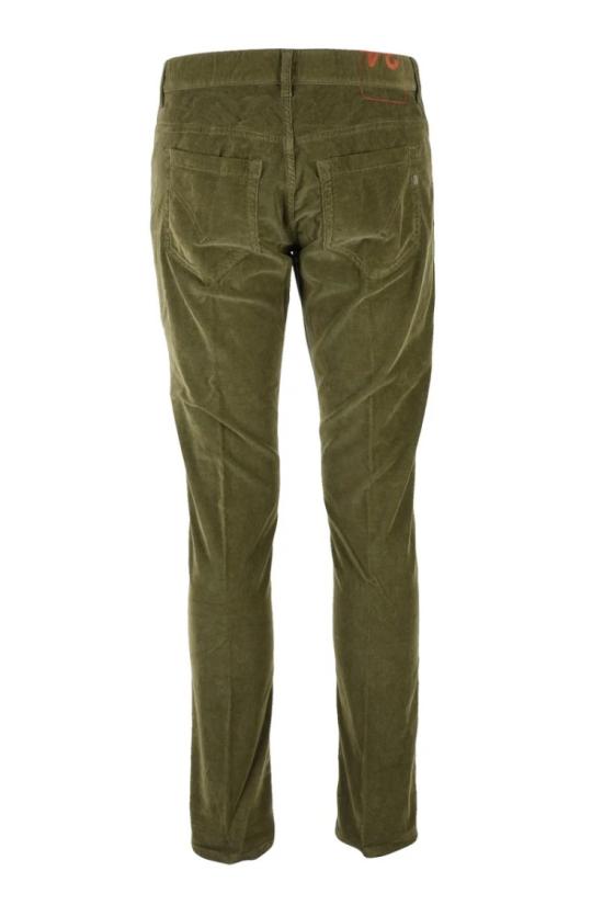  돈답 데님 조지 벨벳 바지 - 녹색 - DONDUP