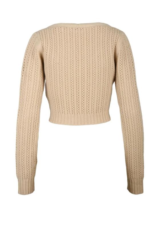  막스마라 스웨터 이프렘 반팔 스웨터 - 베이지 - MAX MARA