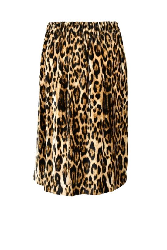  슬립노모어 미디 스커트 매혹적인 레오파드 프린트가 돋보이는 미디 - SLEEP NO MORE