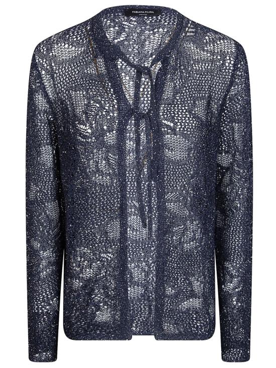 26SS 파비아나 필리피 마이크로 시퀸 가디건 MAD276F509D8645146 Grey