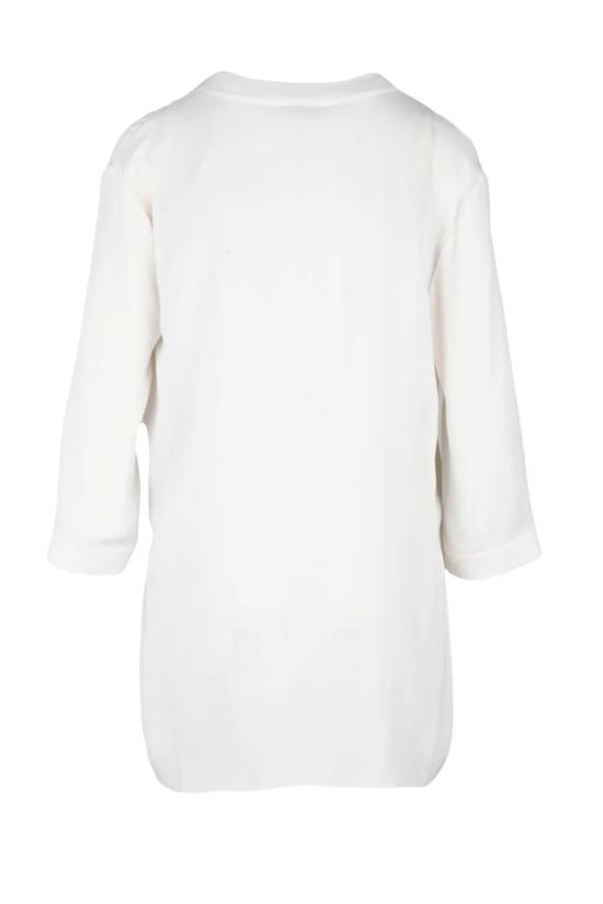  조르지오 아르마니 셔츠 실크 블라우스 - 화이트 - GIORGIO ARMANI