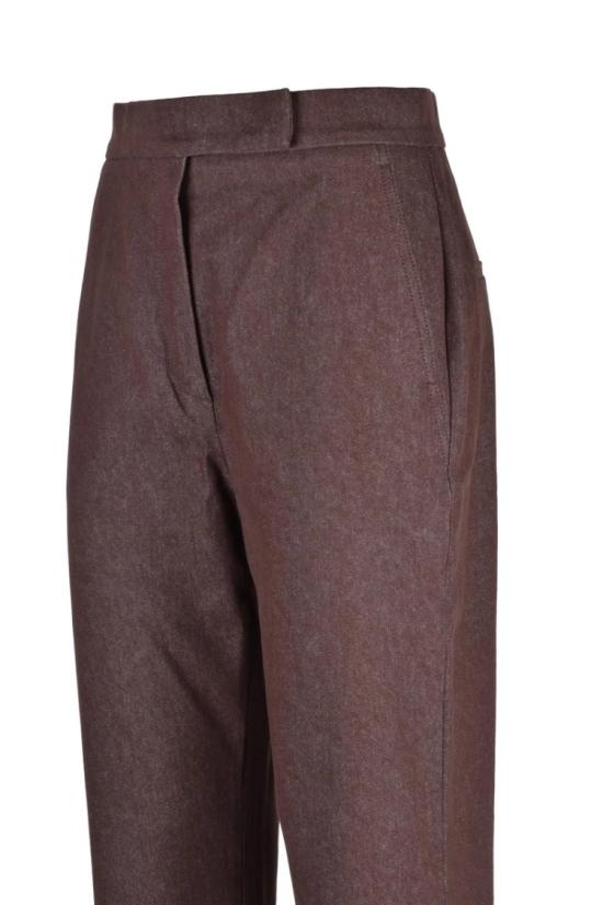 25SS 막스마라 플레어 팬츠 하이웨이스트 브라운 플레어 - MAX MARA