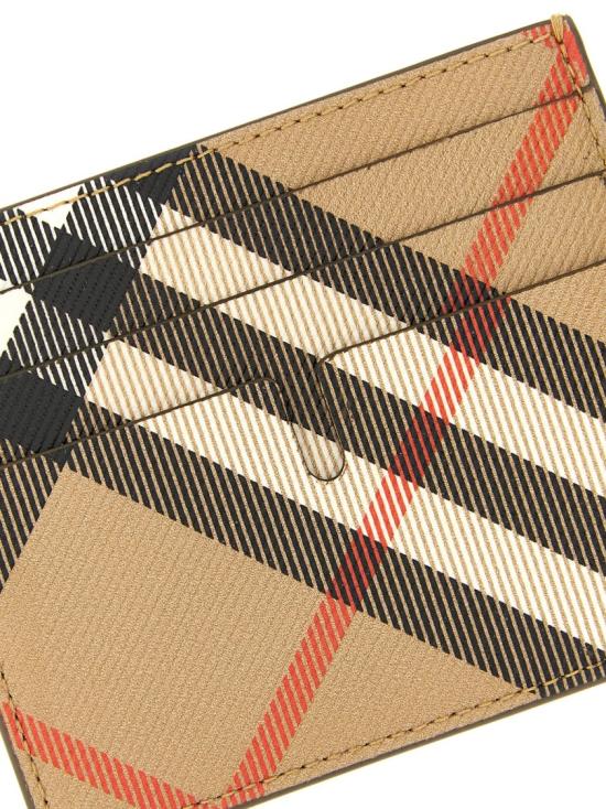 26SS 버버리 체크 샌돈 카드 홀더 월렛 8112305SAND Brown - BURBERRY