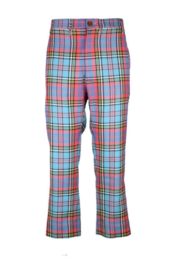  비비안웨스트우드 팬츠 크루즈  - 하늘색/빨간색