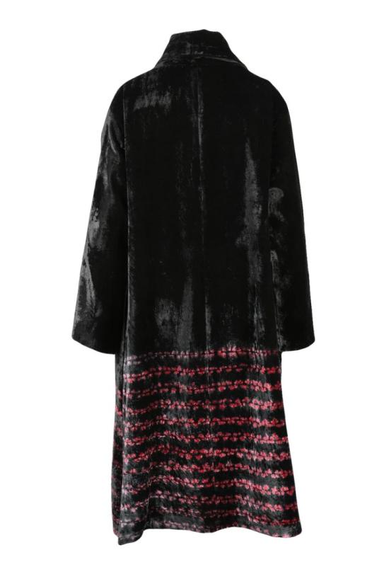  Raga 코트 실크 벨벳 오버 - 블랙 - OTHER BRANDS