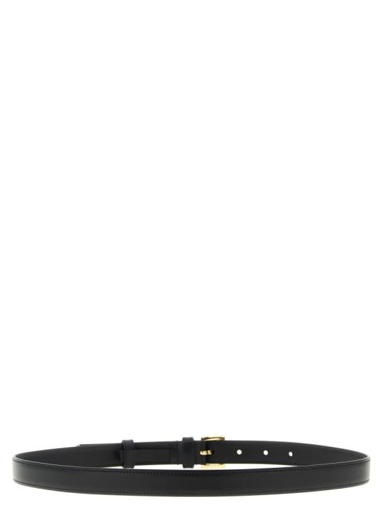 26SS 프라다 트라이앵글 로고 레더 벨트 1CC6258NQF0632 Black - PRADA