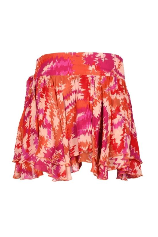  돈답 숏 스커트 미니  보일 - 오렌지/자홍색 - DONDUP