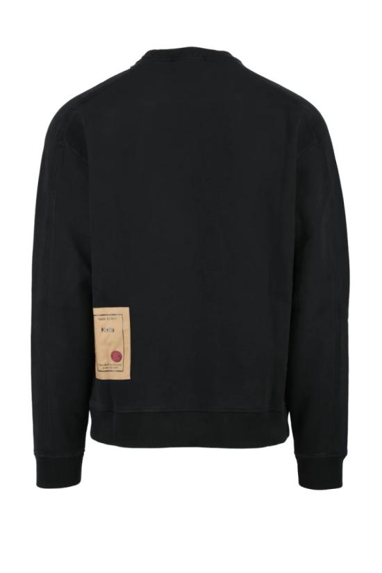  텐 씨 탑 면 크루넥 스웨트셔츠 블랙 - TEN C