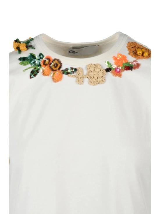 25SS 토리버치 반팔 티셔츠 반팔 크루넥 티셔츠 - TORY BURCH