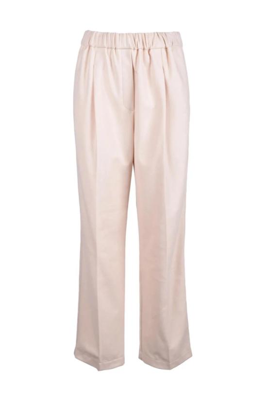  포르테포르테 스트레이트 팬츠 편안한 착용감의 바지 - 핑크색