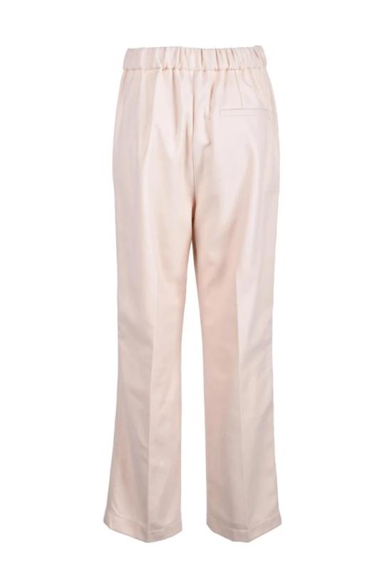  포르테포르테 스트레이트 팬츠 편안한 착용감의 바지 - 핑크색 - FORTE FORTE