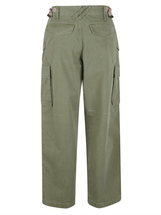 26SS 버버리 코튼 카고 트라우저 8116438 C1424 Green - BURBERRY