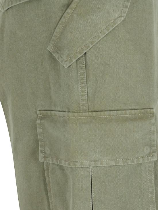 26SS 버버리 코튼 카고 트라우저 8116438 C1424 Green - BURBERRY