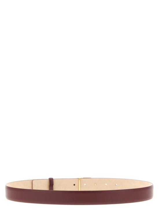 26FW 케이트 새들 버클 벨트 10103763524 Burgundy - KHAITE