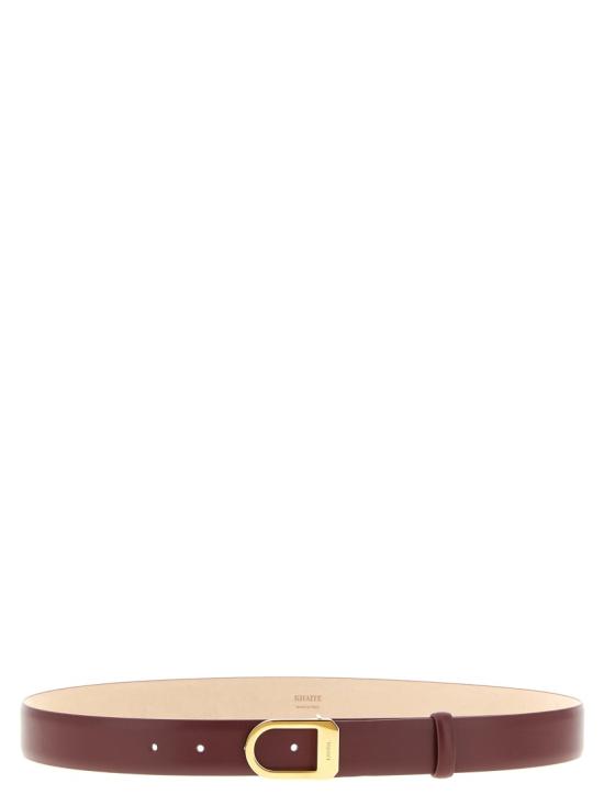 26FW 케이트 새들 버클 벨트 10103763524 Burgundy