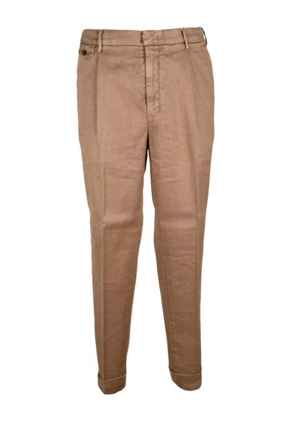 25SS 엘비엠 팬츠 갈색 린넨 면바지