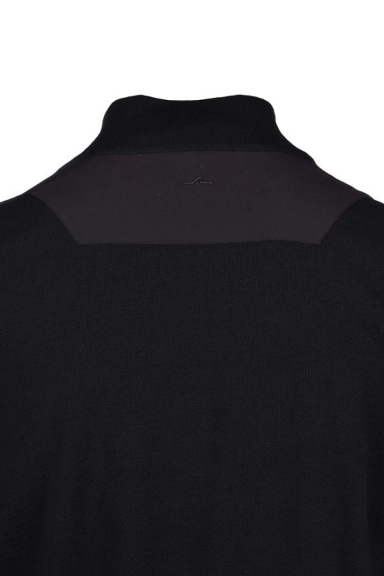  폴앤샤크 집업 니트 지퍼형 모크넥 가디건 - 블랙 - PAUL & SHARK