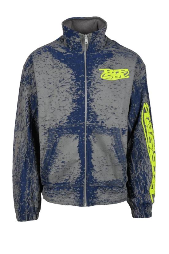  디젤 탑 크루넥 스웨트셔츠 - 회색/파란색