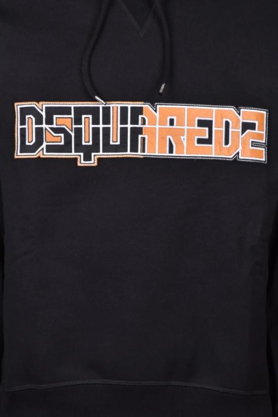  디스퀘어드2 후드 티셔츠 면 후드티 - 블랙 - DSQUARED2