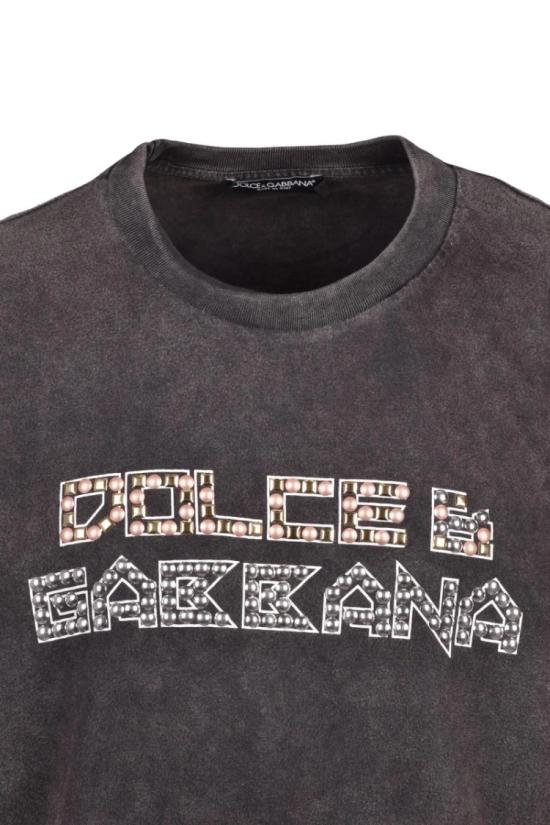 25SS 돌체앤가바나 반팔 티셔츠 면 티셔츠 - 회색 - DOLCE & GABBANA