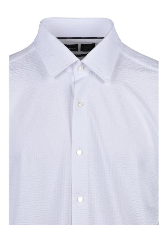 25SS 보스 긴팔 셔츠 스트레치  - 흰색 - BOSS