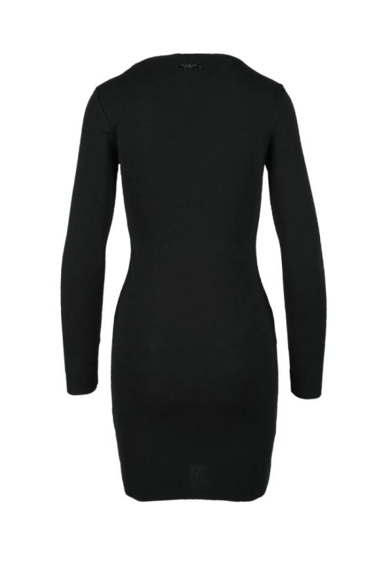  Costume National C. 미디 원피스 여성용 니트 드레스 - 블랙 - COSTUME NATIONAL
