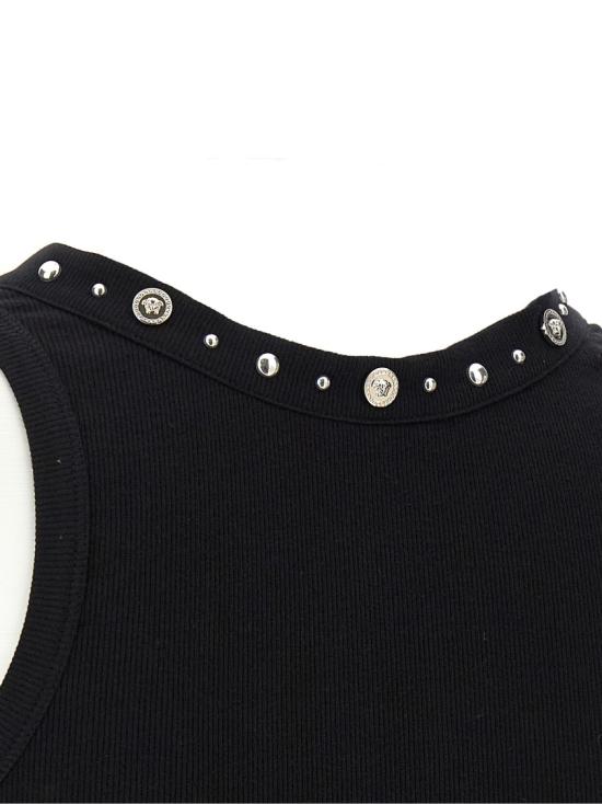 26SS 베르사체 민소매 티셔츠 10232091A172211B000 Black - VERSACE