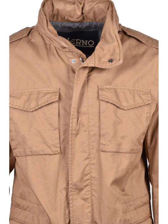 25SS 에르노 자켓 면 소재 사하라 재킷 - 브라운 - HERNO
