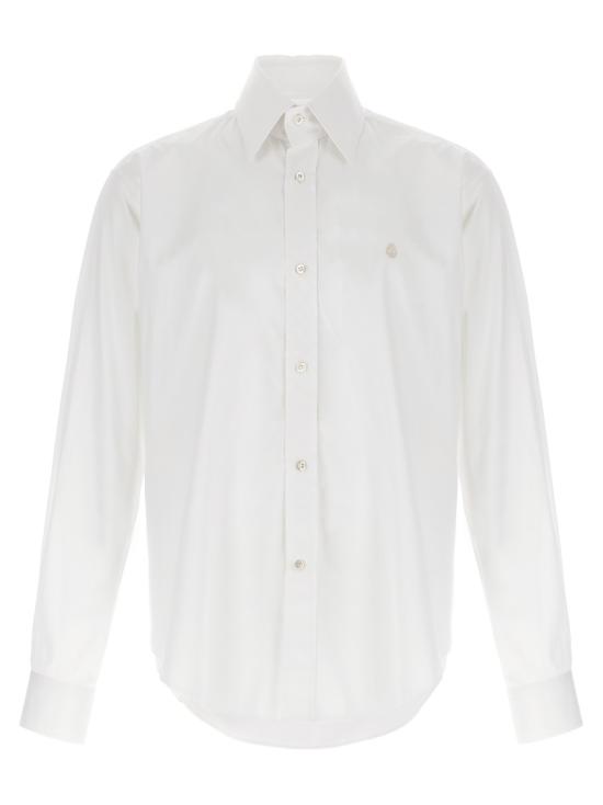 25SS 알렉산더 맥퀸 긴팔 셔츠 809346QNAAX9000 White