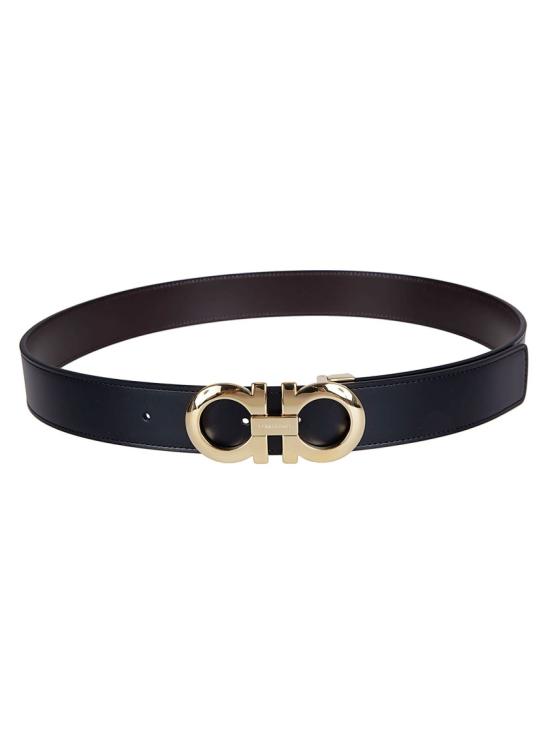 26SS 살바토레 페라가모 가죽 벨트 586940 047 Black - SALVATORE FERRAGAMO