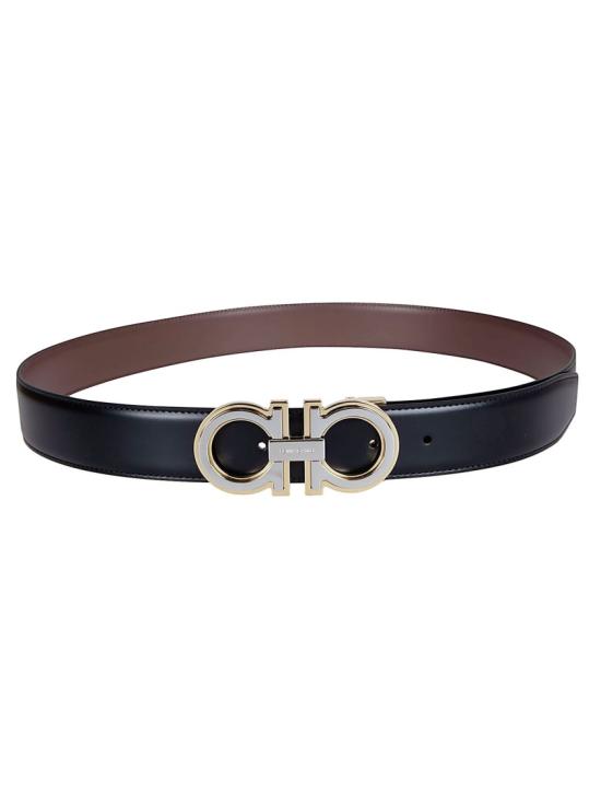 26SS 살바토레 페라가모 가죽 벨트 764187 011 Black - SALVATORE FERRAGAMO