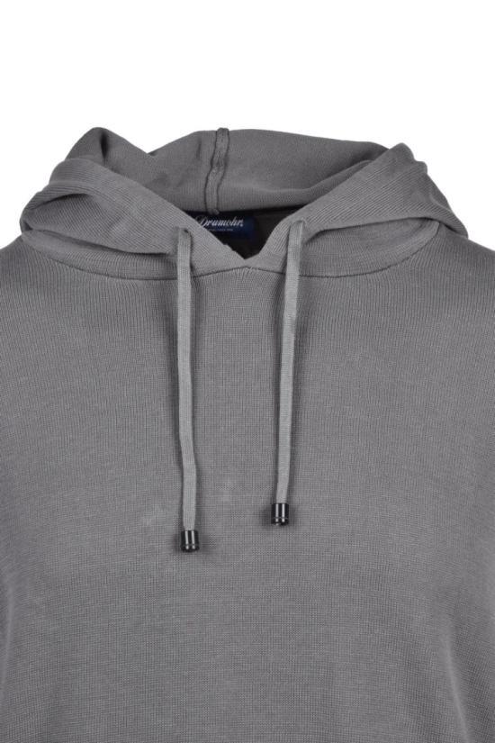 25SS 드루모어 탑 면 니트 스웨트셔츠 - 밀리터리 그린 - DRUMOHR