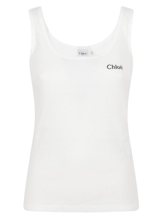 26SS 끌로에 민소매 티셔츠 CH25SJH12180101 White