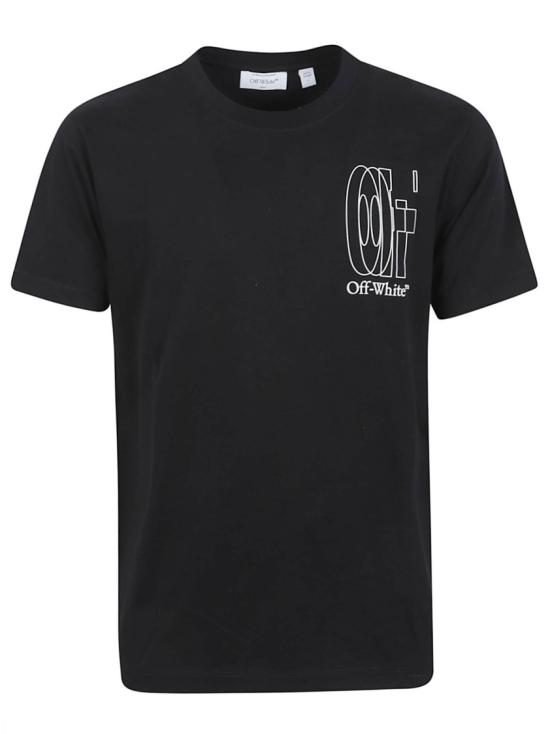 26SS 오프화이트 반팔 티셔츠 44MAA027S26J003001 Black