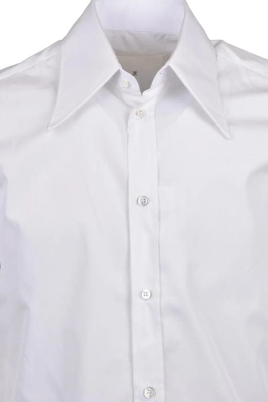  마르지엘라 반팔 셔츠 면  - 흰색 - MAISON MARGIELA