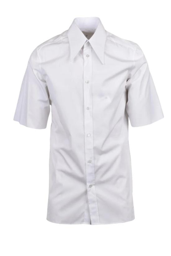  마르지엘라 반팔 셔츠 면  - 흰색