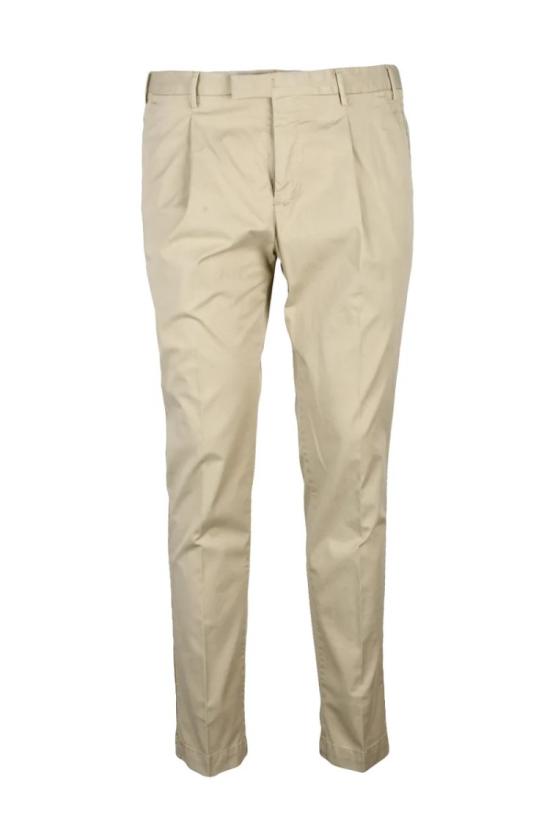 25SS 피티토리노 팬츠 남성용 라이오셀/면 혼방 스트레치 바지 - 베이지색