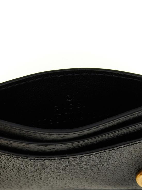 26SS 구찌 GG 마몽 레더 카드 케이스 657588DJ20T1000 Black - GUCCI