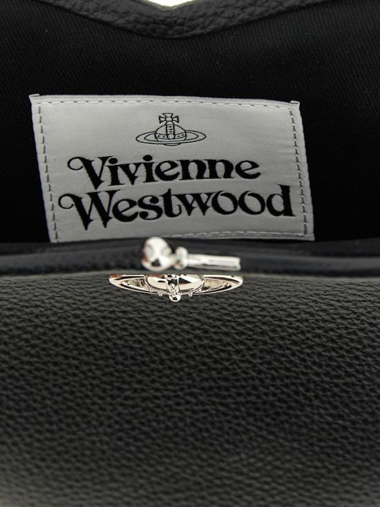26SS 비비안웨스트우드 벨 하트 프레임 퍼스 4B01000CWS000DN403 Black - VIVIENNE WESTWOOD