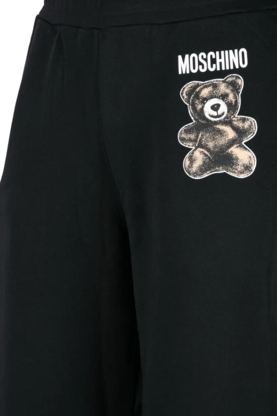 25SS 모스키노 탑 편안한 핏의 면 트레이닝 바지 - MOSCHINO