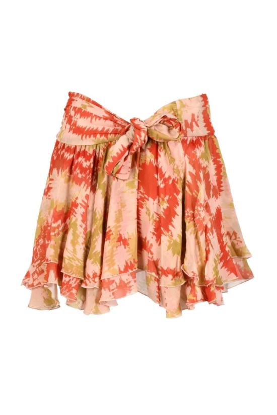  돈답 숏 스커트 보일 미니 - 오렌지/핑크