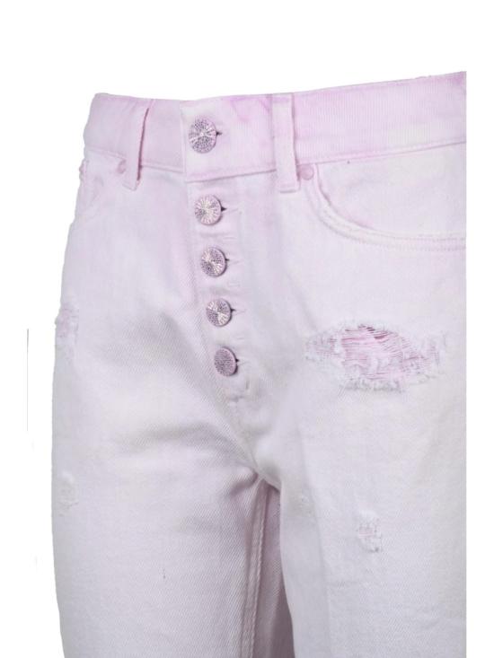 25SS 돈답 데님 쿤스 자수 진 - 핑크 - DONDUP