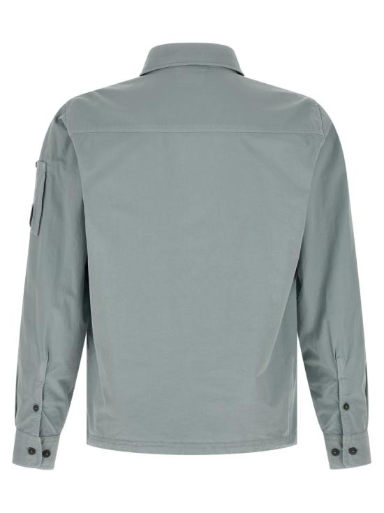 26SS 씨피 컴퍼니 오가닉 개버딘 지퍼 렌즈 오버셔츠 20CMOS705A110143G809 Grey - C.P. COMPANY