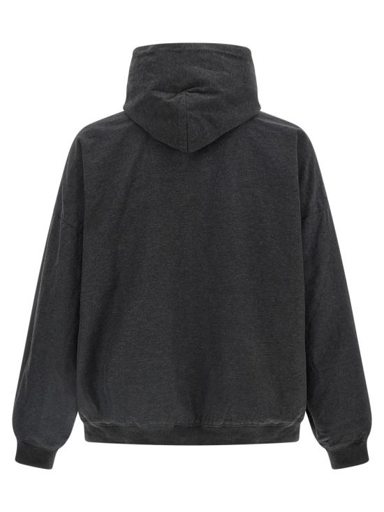 26FW 발렌시아가 트롱프 뢰유 후드 집업 838688TSWB31140 Black - BALENCIAGA