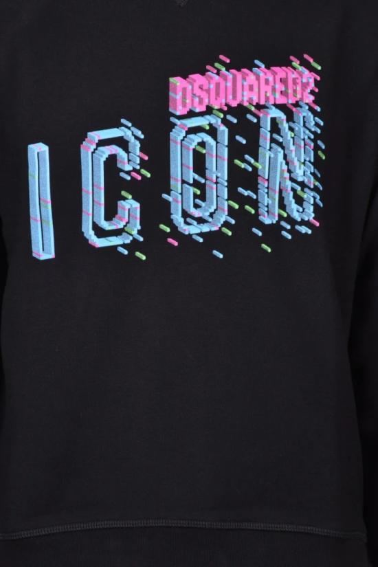 25SS 디스퀘어드2 탑 크루넥 스웨트셔츠 - 블랙 - DSQUARED2