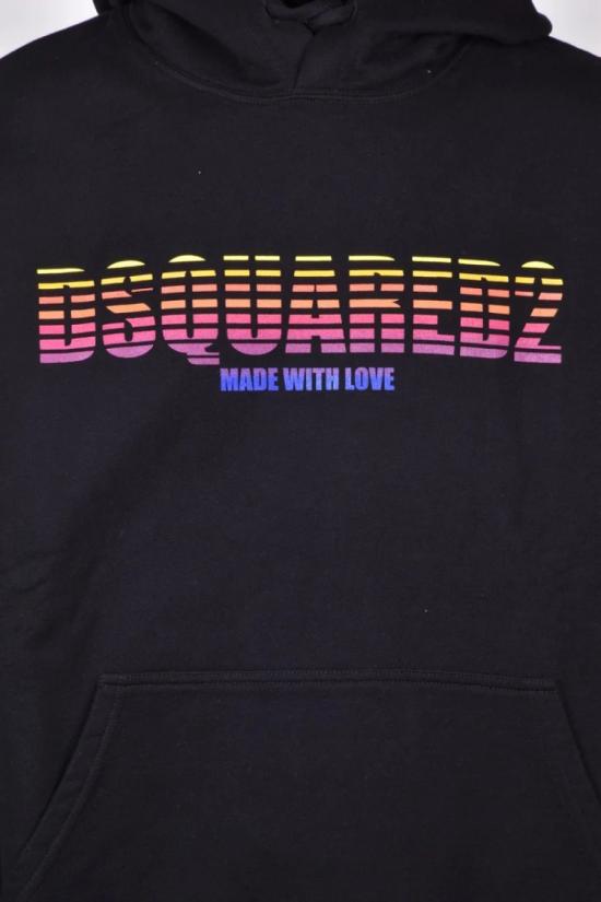 25SS 디스퀘어드2 탑 면 후드티 - 블랙 - DSQUARED2