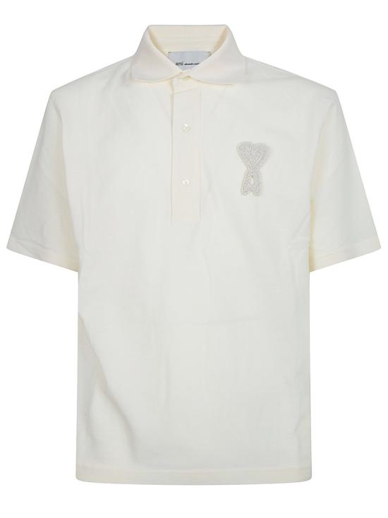 26SS 아미 폴로 티셔츠 UPL428MJE0221136 White