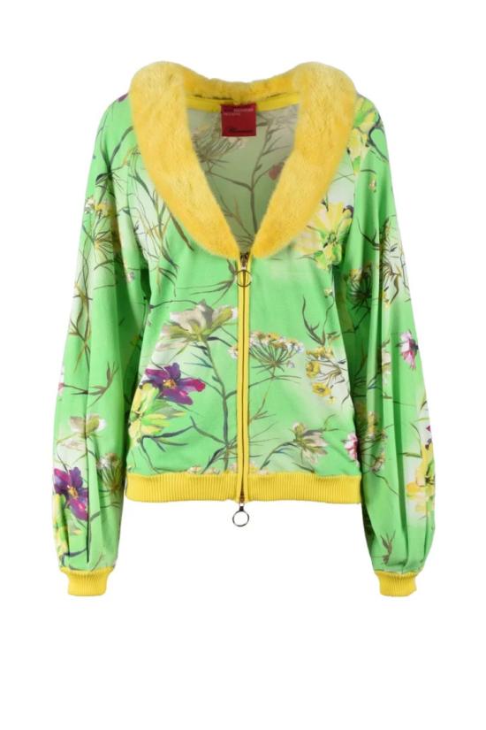  Salvatore Piccione Blumarine 가디건 실크 가디건 - 녹색