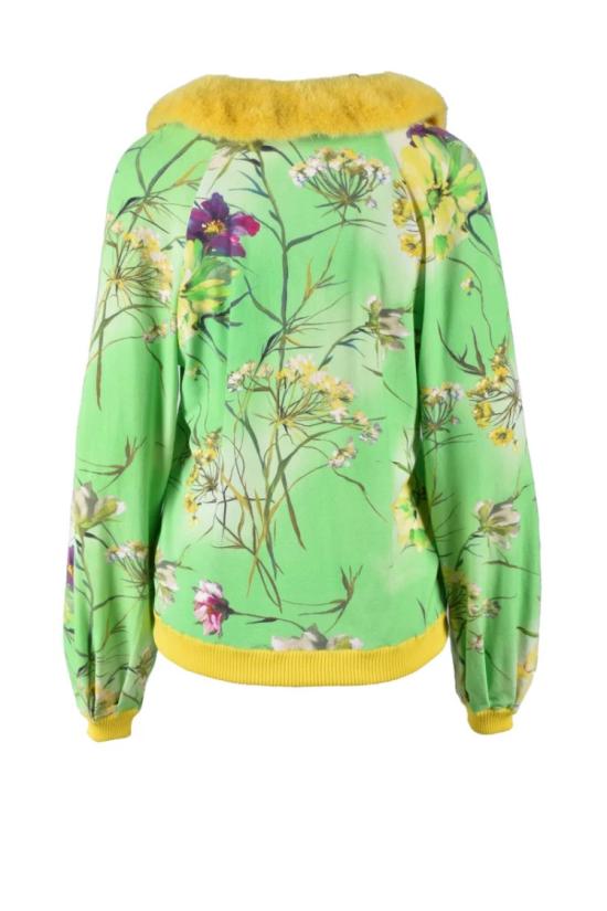  Salvatore Piccione Blumarine 가디건 실크 가디건 - 녹색 - SALVATORE PICCIONE BLUMARINE